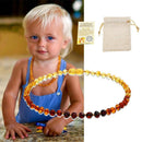 Colar De Âmbar Báltico Polido / 33 Cm - Frete Gratis